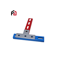 Raccords d'entretoise en acier C personnalisés connecteur en forme de T zingué support de plaque plate avec service de traitement de flexion