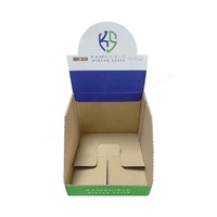 Présentoir de comptoir en carton pliable Assemblage facile personnalisé Présentoir de comptoir en carton CDU