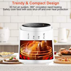 Wholesale Oil Free Stainless Steel Square Modern <b>Digital</b> <b>Air</b> <b>Fryer</b> 6-8L Capacity Household Use - Product Image 4