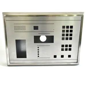 Caja de la puerta del teléfono de vídeo de aluminio personalizado de fábrica intercomunicador apartamento intercomunicador residencial edificio Visual Intercom Parts