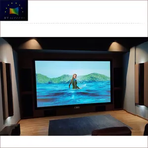 XYScreens fabrika doğrudan 170 inç büyük boy OEM üst sınıf profesyonel ev sinema 4K mikroperforated ekran HK80C-Sound Max5