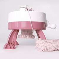 Métier à Tricoter Intelligent pour Enfants, Jouet Éducatif DIY Foulard Bonnet Chaussette, Machine à Tricoter Manuelle pour la Maison