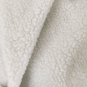 Plush Fabric Medium Weight 100% Wool <b>Brushed</b> <b>Sueded</b> Knitted Solid Color Garments Lining Material - Product Image 3