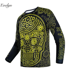 EVELYN OEM ODM <span class=keywords><strong>Maglia</strong></span> da <span class=keywords><strong>Ciclismo</strong></span> a Maniche Lunghe in Tessuto SMART Ecologico, ad Asciugatura Rapida, Traspirante ed Elasticizzato in Quattro Direzioni - Product Image 4