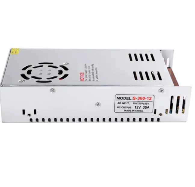 Switching Power Supply Din Rail 360W 12V 30A Power Supply Ac Dc Ac To Dc Switching Power Supply High Quality Led Driver S-360-12