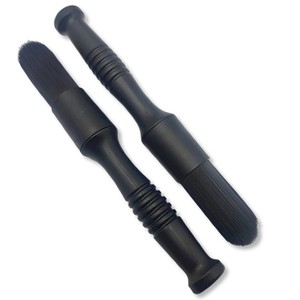 Высококачественная химически стойкая Жесткая Щетина для внешнего детейлинга щетка для автодетейлинга с черным пластиковым захватом