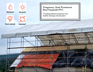HEAVY DUTY Màng HEAVY DUTY TARPS Vải Bạt Bạt TARPAULIN PVC Với In Ấn Tùy Chỉnh Cho Xe Tải Mái Hiên 1500GGSM - Product Image 5
