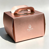 Boîte à gâteau pliable en carton, boîte cadeau, impression UV, impression de logo personnalisée, emballage alimentaire de qualité alimentaire, écologique, recyclable