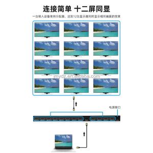 Répartiteur HDMI 1 entrée 12 sorties, Répartiteur d'écran haute définition HDMI 1 entrée 12 sorties FJ-4K1010 - Product Image 4