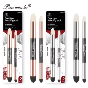 Pinceau éponge double <span class=keywords><strong>tête</strong></span> Panwenbo Artist Highlight Shadow Detail Correcting, pour estomper et corriger les détails, stylo éponge pour le <span class=keywords><strong>dessin</strong></span> artistique. - Product Image 1
