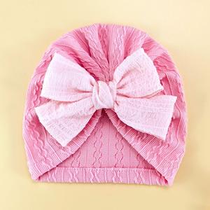 Ensemble bonnet et chaussettes respirants en jacquard à nœud papillon <span class=keywords><strong>pour</strong></span> nouveau-nés et nourrissons - Product Image 4