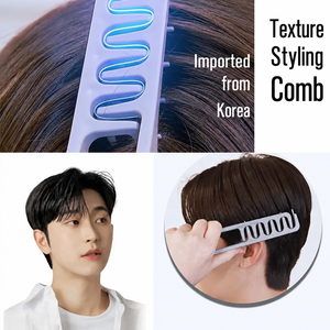 Peigne volumisant pour hommes en plastique ABS, à dents larges courbées, pour rehausser les racines, outil de coiffage texturant, logo personnalisé, vente en gros - Product Image 2