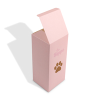 Vente en gros de boîtes en carton blanc pliables de grande taille avec impression de logo pour les fournitures pour animaux de compagnie