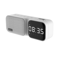 Stoffen luidspreker Digitale klok Witte ruis FM-radio TF-kaart Handsfree bellen Draagbare slaapkameraudio