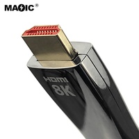 Nouveau câble HDMI OEM 8K 60Hz, câble HDMI haute vitesse 48 Gbps en PVC, prend en charge 4K120Hz 3D HDR 2160p Ethernet ARC câble optique