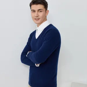 Men Woolen Sweater Design , Mens Cashmere Sweater Fashion Men'S Knitted Sweater
