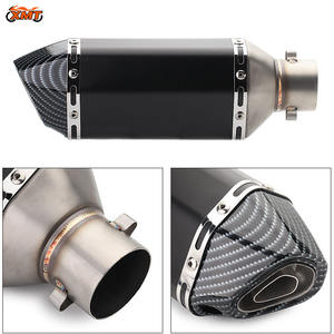 Silenciador de <span class=keywords><strong>escape</strong></span> universal de acero inoxidable de 51 mm para motocicleta, scooter, ATV, moto de cross, <span class=keywords><strong>ciclomotor</strong></span> - Product Image 3