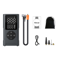 Pompe à air portable pour pneus 5V 2A avec écran LED, batterie 1500mAh, sortie 5V 1A, excellente pompe à air pour voiture et ballons