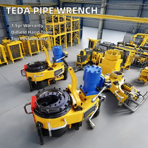 Teda Clé à tuyau hydraulique XQ114/6B Pince en alliage d'acier de haute qualité pour tuyau de forage Tailles utilisées 2 7/8 3 1/2 4 1/2 <span class=keywords><strong>Service</strong></span> de puits - Product Image 3