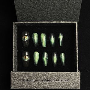 Autocollants d'ongles faits main en forme de <span class=keywords><strong>petit</strong></span> ours mignon et adorable, transparents effet glace, courts et prêts à poser, vente en gros - Product Image 6