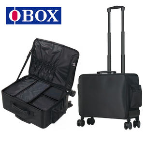 Sac de maquillage portable de grande capacité, imperméable, en tissu Oxford, motif de bonbons, durable, avec des plateaux, pour artiste, par OBOX - Product Image 5