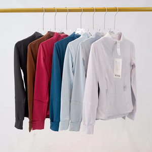 Giacca a maniche lunghe IuIu Yoga ufficiale di alta qualità, <span class=keywords><strong>con</strong></span> collo alto e <span class=keywords><strong>cerniera</strong></span> frontale, top fitness da <span class=keywords><strong>donna</strong></span>, felpa - Product Image 6