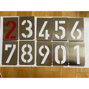Peinture par numéro, lettres de forme personnalisée, <span class=keywords><strong>pochoir</strong></span> de peinture en métal - Product Image 6