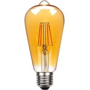 Antique <span class=keywords><strong>Edison</strong></span> Super Bright LED Lamp Warm Light Retro Filament Lighting A19 Type Glass Body E27 Base ST64 ETL Certified Popular - Product Image 5