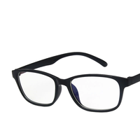 3028 Monture de Lunettes Anti-Lumière Bleue Tendance et Solide Sans Ordonnance pour Hommes et Femmes, Protection Oculaire pour Téléphone et Ordinateur