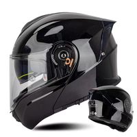 Nouveau casque de moto ABS à double visière relevable |   Casque de sécurité pour la conduite