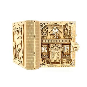 Tùy Chỉnh Laser Cắt <span class=keywords><strong>3D</strong></span> Câu Đố Bằng Gỗ Với 101-500 Miếng Mới Nhất Mô Hình Cuốn Sách Ma Thuật Chủ Giáo Dục Tự Làm Đồ Chơi 3 Sao - Product Image 2