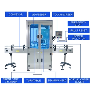 Máquina Automática Eléctrica para Rellenar y Coser Papas Fritas con Cajas y Embalaje de Madera para Enlatado de Alimentos - Product Image 2