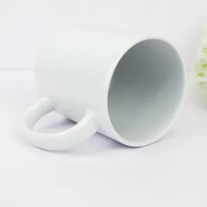 Mug Lapis Sublimasi Super Putih 11Oz, Mug Polos Transfer Panas Keramik Murah