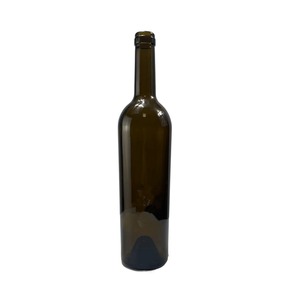Botella de Vino Seco de Vidrio Extra Flint Verde Oliva de 750 ml, Sellada con Corcho, Serigrafiada, Shandong - Product Image 4