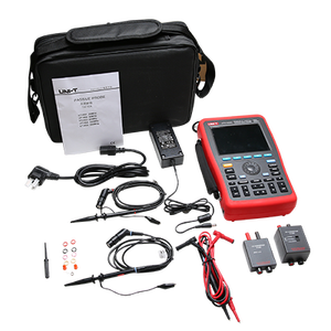 UNI-T UTD1102C ออสซิลโลสโคปแบบดิจิตอลแบบพกพา 100MHz 2 ช่องสัญญาณ DC/AC แรงดันไฟฟ้า กระแสไฟฟ้า ความต้านทาน ความจุ มัลติมิเตอร์ - Product Image 3