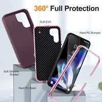 Étui de protection robuste trois-en-un pour Samsung Galaxy S25, S24, S23FE, S22 Ultra Plus, A54, A53, A16, A15, A14, A13