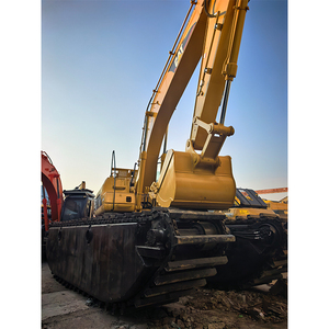 Excavatrice amphibie CAT 320, machine de dragage de sable fluvial, ponton d'occasion CAT 320CL, excavatrice flottante CAT 320C 320CL 320D 320D2 - Product Image 3