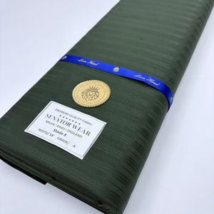 Tissu de <span class=keywords><strong>costume</strong></span> pour hommes, tissus en dentelle africaine à mailles, 5 yards, haute qualité, vêtements nigérians pour sénateur, pour les occasions formelles - Product Image 1