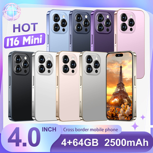 I16 Pro - Nouveau <span class=keywords><strong>mini</strong></span> smartphone HD à écran plein de 4 pouces pour enfants et étudiants, compatible CDMA, double SIM, reconnaissance faciale, appels Internet - Product Image 5