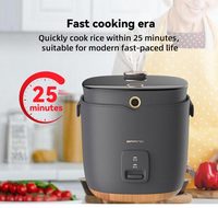 Cuisinière à riz électrique intelligente mini 2L de la marque JOSOO, vente chaude, avec cuve antiadhésive, affichage numérique LED, usage domestique