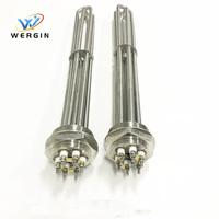240V 12Kw/15Kw électrique industriel tige filetée Tube chauffant tubulaire Immersion chauffe-eau utilisé pour l'huile ou le chauffage liquide