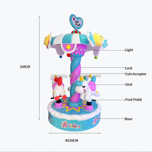 Giostra per Bambini a Gettoni in Fibra di Vetro e Metallo, Personalizzabile, per Parchi Giochi - Product Image 5