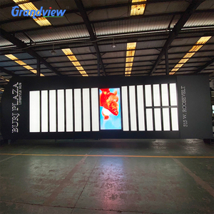 Panneau publicitaire GRANDVIEW GV-007, écran vidéo numérique LED extérieur, panneau de station-service éclairé en aluminium, étanche, avec SDK OEM - Product Image 1