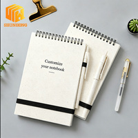 Carnet à spirale personnalisé A4 ligné avec élastique pour le bureau, faible MOQ