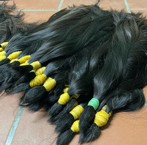 Extensions de cheveux humains lisses et raides sans produits chimiques, super double trame, cheveux vierges bruts, cuticules alignées, pour femmes noires - Product Image 6