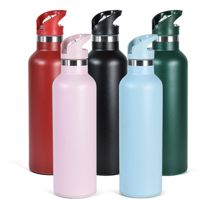 High Quality for Vacuum Insulated Stainless Steel Flask Eco-Friendly Thermal Drink <b>Bottle</b> with Multiple Lids for Camping - Product Image 1