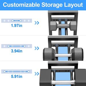 <b>Dumbbell</b> rack, home floor-standing three-tier <b>dumbbell</b> rack, <b>dumbbell</b> support, fitness equipment storage - Product Image 4