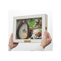 Boîte commémorative pour chien : Souvenir personnalisé pour animal de compagnie avec support pour collier