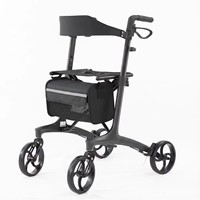 Fauteuil roulant pliable en fibre de carbone, hauteur réglable, facile à transporter pour les personnes âgées, aides à la récupération et au mouvement corporel