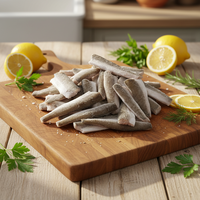 Filets de Hake Congelés (Merluccius Hubbsi) Congelation IQF Traitement UE Emballage en Vrac Vente en Gros Fruits de Mer Bonne Qualité POISSON